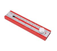 Zerodis Adjustable Position Marking Protractor Multi Angle Depth Measuring Ruler Angle Finder with Rotating Knob Lock Foldable Design for Woodworking Crafting Professional Workshop