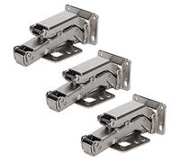 Zerodis Aggregate Hinges of 165-180 Adjustable Degrees for The Kitchen Closet with Screw, Strong Support Capacity, Ideal for Shelves, 3 Hinges and 24 Screws Included