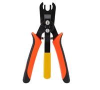 Zerodis Air Line Removal Tool Push Fit Quick Connect Fitting Disconnect Pliers for 1/4 5/16 3/8 1/2 Inch Pneumatic Fittings with One Hand Operation Compact Size Heat Treated Steel for
