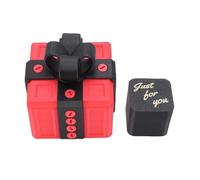 Zerodis Annoying Gift Box, Funny Nested Screw Practical Joy Toy Multifunction Interactive Prank Screw Box 3D Printed Design Bright Stylish for Christmas Birthday 3.6x3.4x3.4in (Black Red)