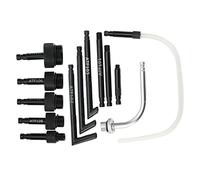 Zerodis ATF Gearbox Filling Adapter Set Carbon Steel Transmission Fluid Fill Adapter Kit 13 Pcs with Storage Box for Gearbox Oil Refill Fluid Pump Service for Auto Technicians