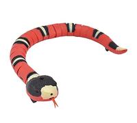 Zerodis Automatic Sliding Interactive Cat Toy Snake with Blinking Eyes Moving Tongue 3D Texture for Pets Kids Indoor Play