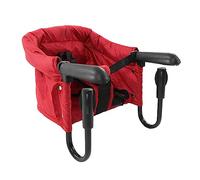 Zerodis Baby Indoor Play Equipment High Chair with Fabric Cushion Easy Installation 40Lb Load Bearing Capacity Suitable for Toddlers 6 to 36 Months Ideal for Home and Travel Hook-On (Red)