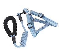 Zerodis Basic Halter Harnesses for Walking Running Training Outdoor Adventures Dog Collars Leashes (M (suitable for 8-15 pounds))