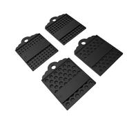 Zerodis Bead Counting Tray with Sorting Grooves Bead Organizer Tray for Jewelry Making Picking with Hole 4 Size Slots (Black)