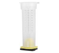 Zerodis Beekeeping Queen Rearing Cup Kit with Roller Cages, 10pcs, White Plastic, 7.8cm Height, for Hive Management and Bee Breeding