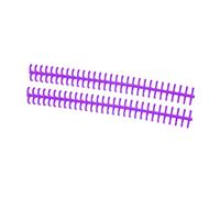 Zerodis Binding Tool Plastic Loose Leaf Binding Spine 30 Hole Cuttable Anti Rust and Wear Resistant for School Supplies Yellow (Purple #18)