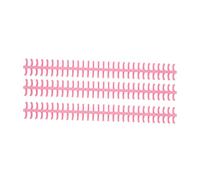 Zerodis Binding Tool Plastic Loose Leaf Binding Spine 30 Hole Cuttable Anti Rust and Wear Resistant for School Supplies Yellow (Pink)