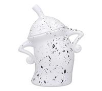 Zerodis Biscuit Jar Attitude Cute ABS Storage with Lid Ample Food Container for Christmas Kitchen (White), Zerodisvozm1ht6ip-13