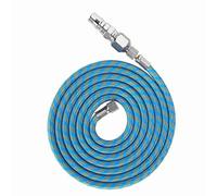 Zerodis Braided Airbrush Air Hose Kit Nylon Braided Air Hose, Ideal for Airbrushing Randomly Bent Flexible 6.0ft with 6.2ft Accessories, Easy to Connect to Compressor, Resists Kinking