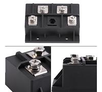 Zerodis Bridge Rectifier Single Phase Black 4 Terminals 150℃ 200A Amp High Power 1600V Full Wave Diode Module Rectifier