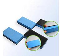 Zerodis Car Ceramic Coating Sponge, EVA Sponge Applicator Pads 10PCS 7.5 X 3 X 1.5cm for Glass Nano Wax Coat, Rectangle Blue Black for Auto Detailing Car Care Users (Blue)
