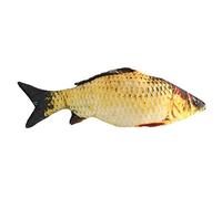 Zerodis Carp Fish Shape Cushion, Plush And Soft Material, Double Sided Pattern, Invisible Zipper Design, 80 cm, For Car Sofa Bed Decor