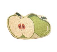 Zerodis Cat Daily Goods Mat Skid Resistant Fruit Shaped Easy To Clean Pet Food Catching Mat For Cats Flexible Litter (#4)