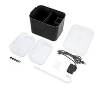 Zerodis Cat Water Fountain 2L/67oz Automatic Pet Drinking Fountain with 4 Filter System Faucet Kits for Indoor Outdoor Use (Black Jane Eyre [Faucet])