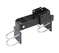 Zerodis Chain Link Gate Latch Carbon Steel Strong Arm Double Gate Latch for Outdoor Ranch Fences Farm Yard Compatible with 1.375inch Round Tube Door Frame Safe Opening and Closing