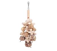 Zerodis Chewing Toy for Birds, Foraging Chew Toy with Nut Grinding Texture, Vibrant Design for Boredom Relief, Beak Health, Mental Stimulation