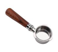 Zerodis Coffee Machine Parts 3 Ear Stainless Steel Coffee Portafilter Handle with Detachable Filter Basket Barista Filter Handle Tool for Makers 51mm Bottomless Portafilter, 51mm (#4)