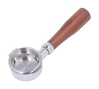 Zerodis Coffee Products 54mm Coffee Portafilter Aluminum Espresso Machine Alloy 2 Ears Bottomless Portafilter Handle with Single Layer Filter Screen 54mm (E Circle Siam Rosewood)