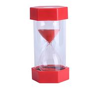 Zerodis Colorful Sand Timers Glass Hourglass 3/10/20/30/60 Minutes Timer Clock Home Office Decor(30 mins Red)
