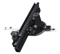 Zerodis Compact Table Saw Miter Angle Gage with 11 Angle Stops 360mm Fence Flip Stop for Woodworking Cuts Fit 3/8inx3/4in Slot Table Saws Band Saws Router Tables