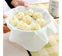 Zerodis Cotton Cloth, Dampf Tuch - Non-Stick High-Temperature Resistant, Replacement for Food Cloth - 6Pcs, 32x32cm - Suitable for Steamed Buns, Dumplings