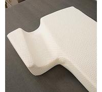 Zerodis Couples Memory Foam Pillow, Arched Design, Anti Pressure Arm Pillow, Ergonomic Support for Side Sleepers (Light Yellow #75)