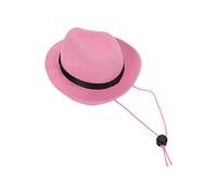 Zerodis Cowboy Cowboy Hat Funny Hat For Dogs Festival of Cats - Daily Sweet Company Club Small Animal Animal Costume, Polyester Material (Roseate)