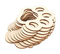 Zerodis Craft Blocks of The Composite Wooden Bear with a Smooth Surface for Drawing and Decoration, Set of 30 Pieces