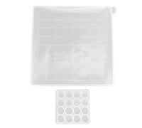 Zerodis Crafting Tools Mold Reusable 3D Wax Making Mold Simple Demoulding Non Stick Multipurpose Chess Borad Mould Craft Making Tool for Home Decoration Chess Silicone Candle Wax