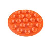 Zerodis Creative Children's Tableware Sucker Baby Kids Magic Suction Mat Portable Double-sided Suckers Anti-slip Plate Bowl Cutlery Placemat(Orange)