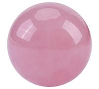 Zerodis Crystal Ball Crystal Rose Quartz Stone Sphere 1 pcs Healing Ball Rose Quartz Stone Sphere Decorative Ball Yoga Balancing Ball