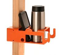 Zerodis Cup and Phone Holder, Wall Mounted Metal Storage Bracket Mug Drink Holder for Bucket Trucks Aerial Industries Lineman