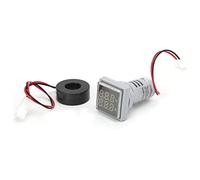 Zerodis Current Voltage Meter Ammeter Kit Voltmeter Tester Indicator Amp Volt Valve Lapping Tool, for Measuring Power, with Terminal Removal (White)