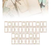 Zerodis Decorative Scrapbooking Sticky Notes Scrapbook Sticky Paper Notepads with French Chateau Design Artful Paper for DIY Crafts Journaling Handbooking (Type 1)