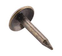 Zerodis Decorative Upholstery Nails, 100 Piece Antique Copper Iron Thumb Tacks for Furniture, Wooden Projects (6 * 12MM)