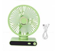 Zerodis Desk Fan, 5 Speed Cooling Adjustable Personal Fans Wall Mount Battery Operated Rechargeable Device Digital Display Tool Basics Air Circulator For Beside Office Desktop RV Dorm