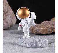 Zerodis Desktop Accessories Synthetic Resin Desktop Tablet Bracket Nordic Minimalist Space Figure Ornament Handcrafted Item 3D Visual Effect Gadget Holder for Home Office Car Decor (Kung Fu