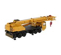 Zerodis Diecast 1/55 Scale Yellow Crane Model with Rotating Power Platform, Sturdy ABS Material for Engineering Enthusiasts, Suitable for Ages 8+