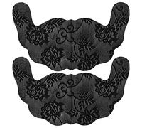 Zerodis Disposable Lace Invisible Bra Cover,U-Shaped Nipple Cover Stickers Self-Adhesive Underwear Bra Pads Breathable Comfortable Bra Cover for women(D-black)