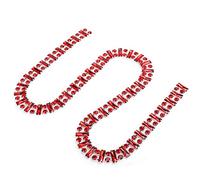 Zerodis DIY Accessories Chain Crystal Trim Crystal Edge Trim Border 2.2cm X 1m Glass DIY Clothes Accessories with Bright Color for Wedding Dresses Furniture Decor