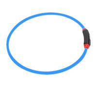 Zerodis Dog Collars Leashes Rechargeable Ultra Bright Light Collar Adjustable Size For Small Medium Large Dogs And Cats Led Usb (Blue Light)