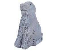 Zerodis Dog Memorial Stone, Dog Memorial Figurine Engraved Pet Name Dates and Short Message Headstone Statue for Gardens Patios Balconies Lawns and Indoor Spaces