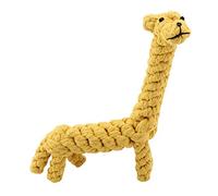 Zerodis Dog Rope Chewing Toy, Cute Giraffe Shape Cotton Bite Resistant Pet Dog Puppy Cat Teeth Cleaning Biting Interactive Toy