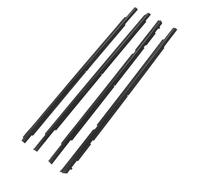 Zerodis Door Sealing Belt Rubber Window Weatherstrip Set 4PCS Front Rear Left Right Fit for Lancer 2008 2017 Blocks Wind Water Dust for Daily Driving