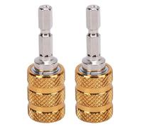 Zerodis Drill Chuck Adapter, 2pcs Hex Shank Electric Drill Bit Adapter Converter Extension Self Locking for Various Drilling Application