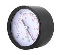 Zerodis Dynamometers Mini Dial Vacuum Manometer Measuring Tool, 0-30inHg/0-1bar, Ideal for Water Oil Air Applications Pressure, Metal