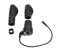 Zerodis Electric Bicycle Twist Throttle Grip, Rubber ABS Handle, Sensitive Control for Central Motor Mountain Bike, Bicycle, Road Bike