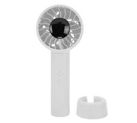 Zerodis Electric Fans Operated Fan with Base 6 Speed USB Rechargeable Portable Handheld Small Desk Fan Mini Personal with Display Summer Outdoor Travel Essentials Mini Handheld (White)