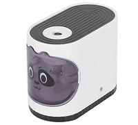 Zerodis Electric Pencil Sharpener, Plastic & Stainless Steel, Auto Stop, Large Capacity, Classroom Use for Kids and Artists (Black)